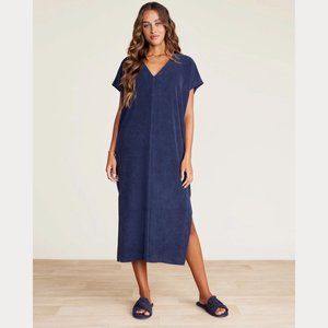 NWOT Barefoot Dreams Beach Cozyterry Caftan in Indigo, M